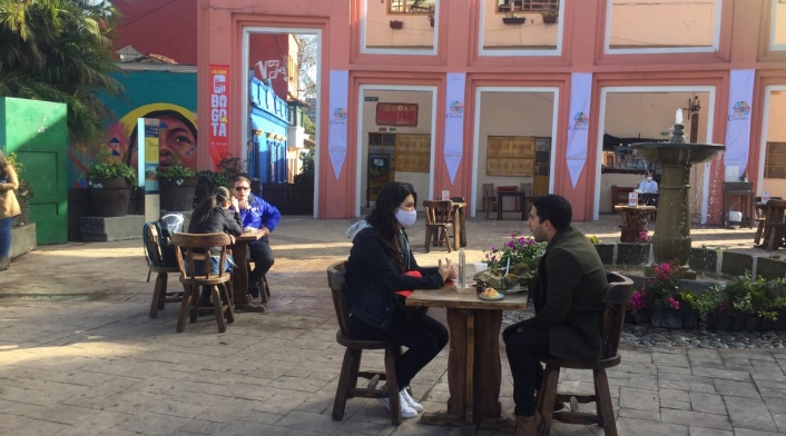 Restaurantes al aire libre, en Bogotá