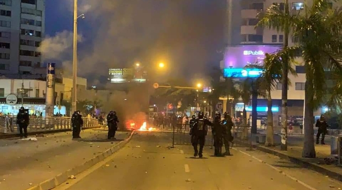 Disturbios en Cali, en segunda jornada de protesta.