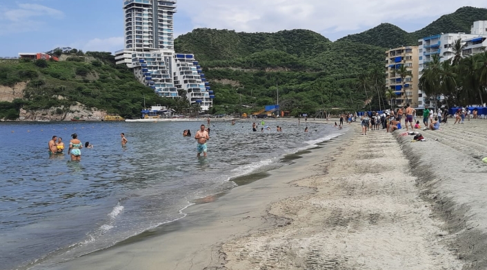 Playas del Rodadero en Santa Marta.