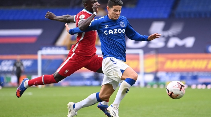 James Rodríguez, Everton vs Liverpool