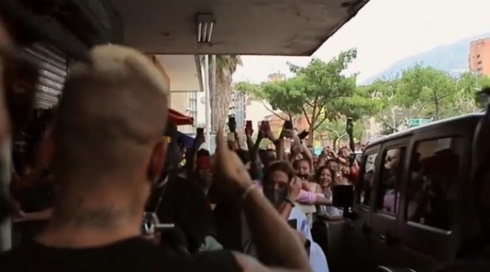 Captura del video posteado en la cuenta de Instagram de Maluma.