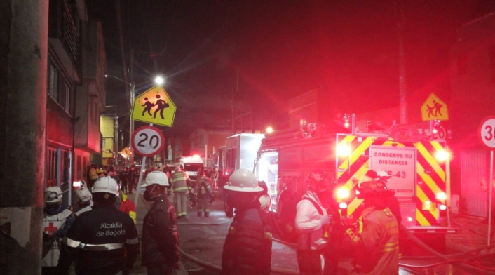 Incendio en localidad de Fontibón