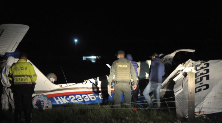 Avioneta accidentada en Ubaté (Cundinamarca)