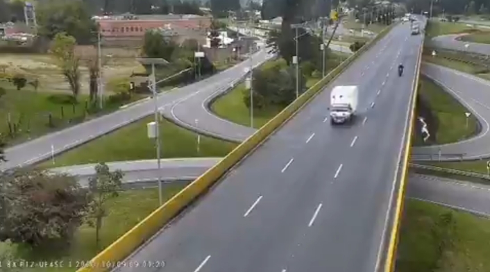 Accidente de ciclista en Chía