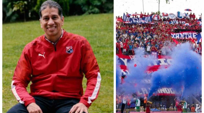 Jairo Vélez y la barra del DIM