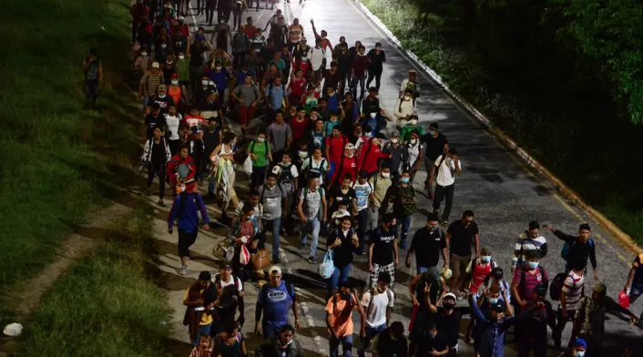 Caravana de migrantes hondureños hacia EE.UU.