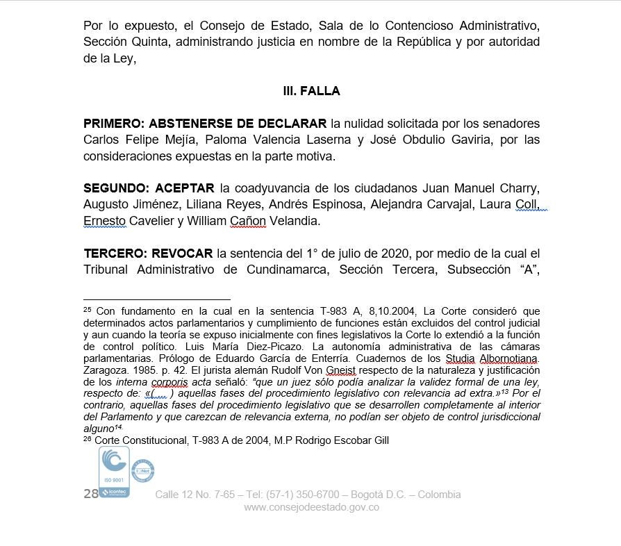 CONSEJO DE ESTADO