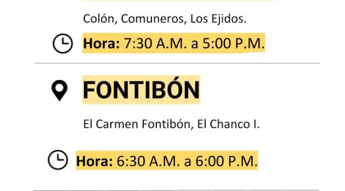 Cortes de luz en Bogotá para este viernes 23 de octubre