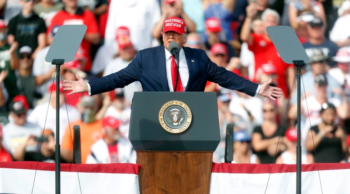 Donald Trump en Tampa, Florida. 29 de octubre de 2020