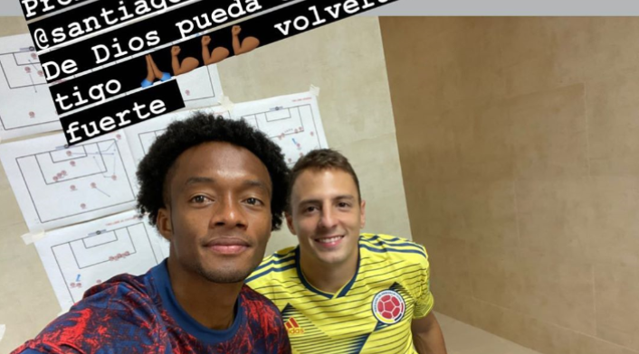 Juan Guillermo Cuadrado y Santiago Arias