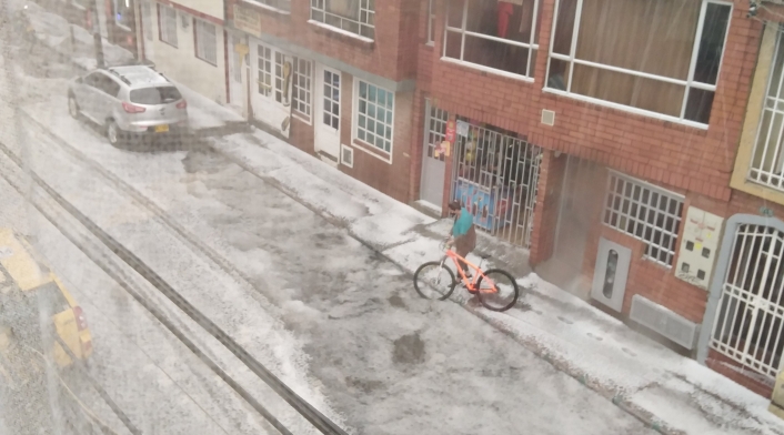Granizada en Bogotá