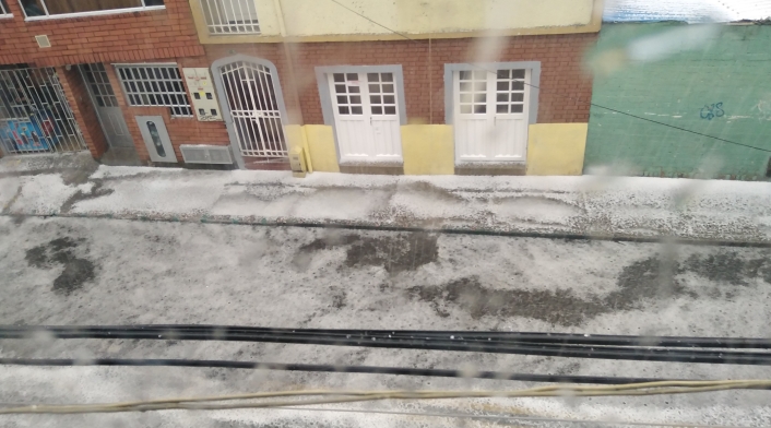 Granizada en Bogotá