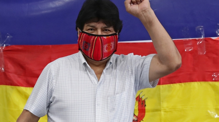 Evo Morales, expresidente de Bolivia