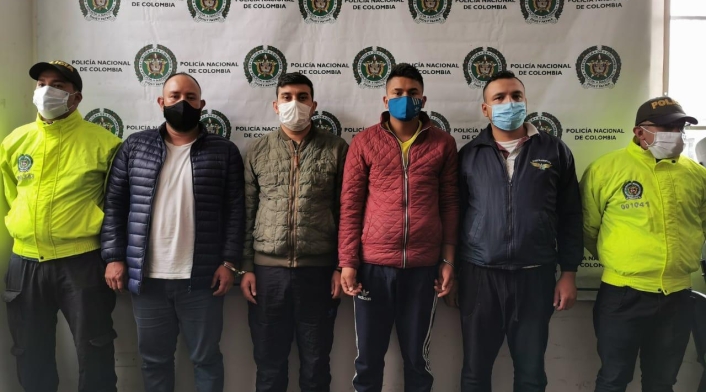 Captura de bandas delincuenciales en Bogotá