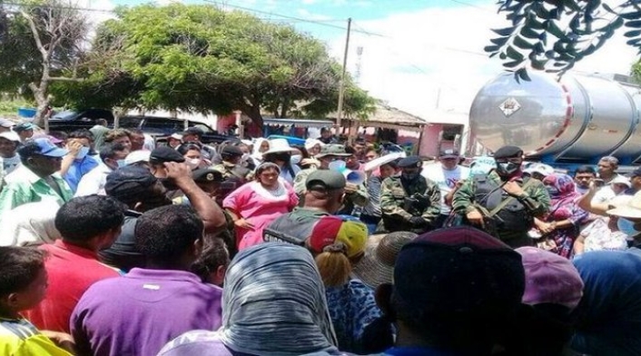 Enfrentamiento entre indígenas y la GNB