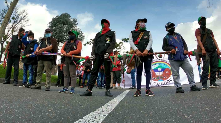 Minga indígena y su recorrido por Bogotá