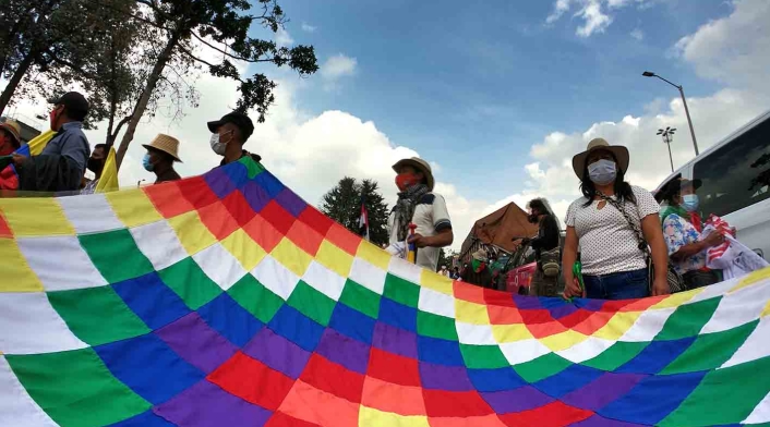 Minga indígena y su recorrido por Bogotá