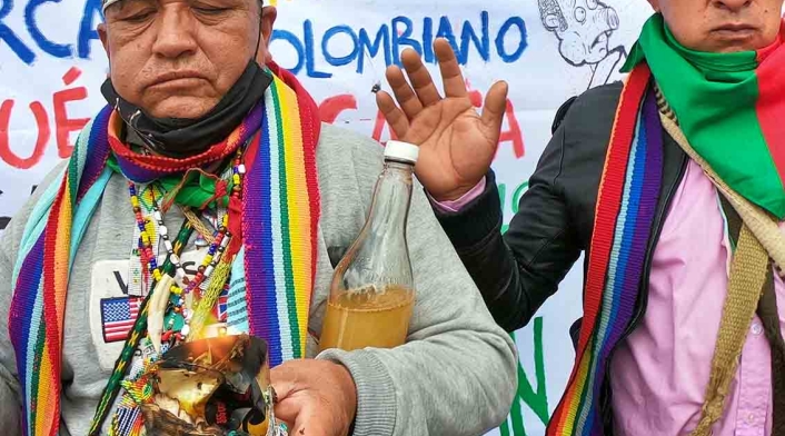 Minga indígena y su recorrido por Bogotá