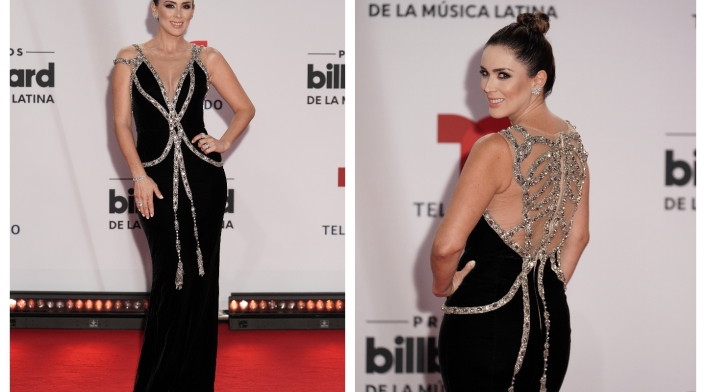 Actriz y modelo Jacqueline Bracamontes en los Premios Billboard Latinos 2020.