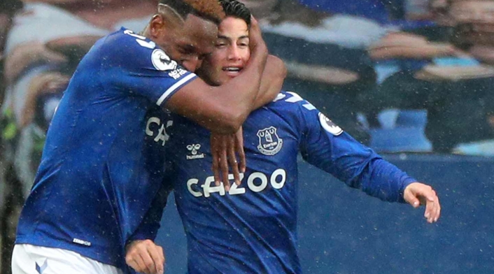 James Rodríguez y Yerry Mina
