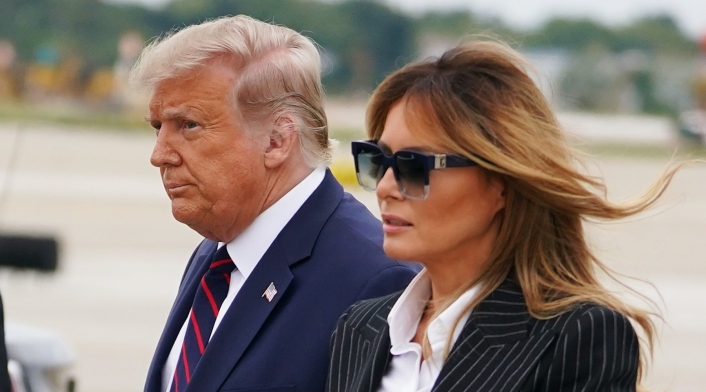 Melania Trump junto a Donald Trump Melania Trump junto a Donald Trump