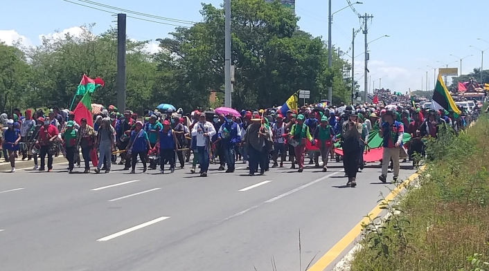 Minga indígna en Cali Minga indígna en Cali