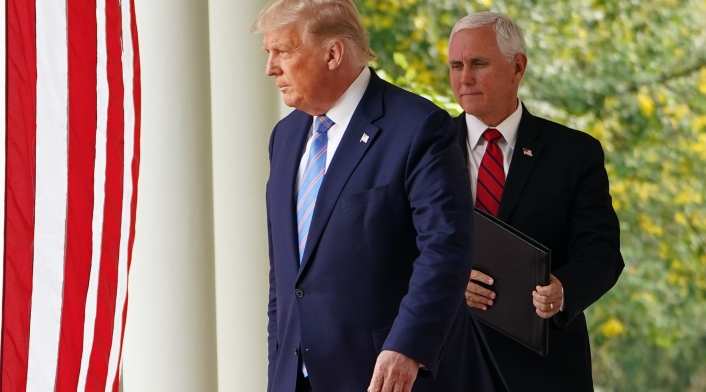 Donald Trump y Mike Pence, vicepresidente de EE.UU.