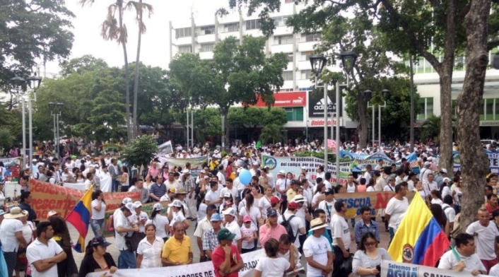 Protestas de las centrales obreras