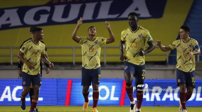Selección Colombia: celebración de gol de la tricolor Selección Colombia: celebración de gol de la tricolor