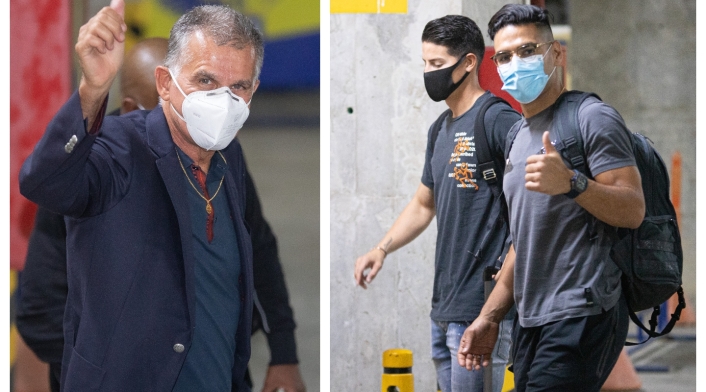 Llegada de Falcao, James y Queiroz a concentración de la Selección Colombia en medio de pandemia