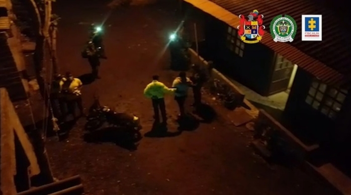 Momento de la captura de los sindicados en Urabá.