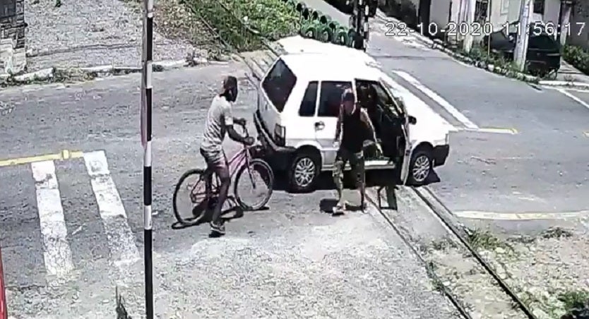 Accidente entre carro y tren