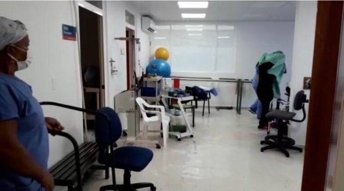hospital Claren Lynd Newball de la isla de San Andrés se inunda octubre 2020