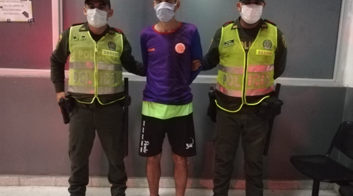 Captura Agresor Corregimiento la playa