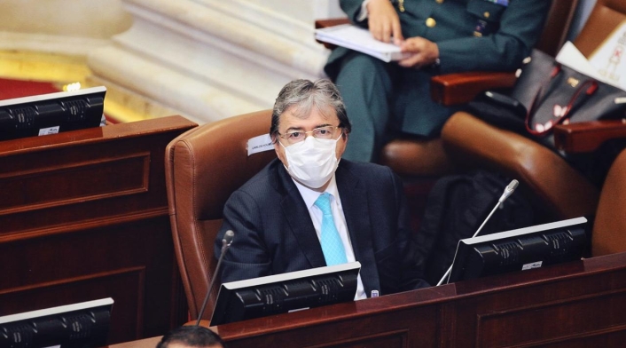 Ministro de Defensa, Carlos Holmes Trujillo en debate de control político en Cámara