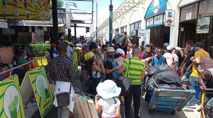 Así se veía el muelle turístico de Buenaventura
