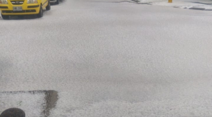Granizada en Bogotá