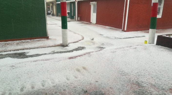 Granizada en Bogotá