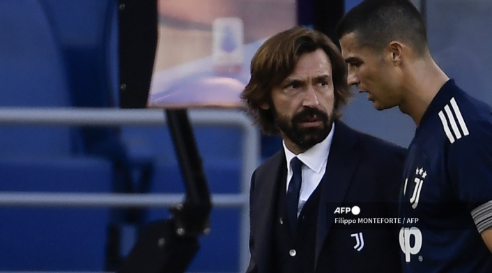 Cristiano Ronaldo y Andrea Pirlo.