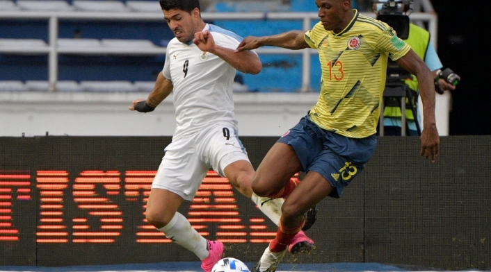 Yerry Mina - Luis Suárez - Selección Colombia Yerry Mina - Luis Suárez - Selección Colombia