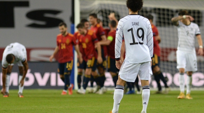 España vs. Alemania - Leroy Sané España vs. Alemania - Leroy Sané