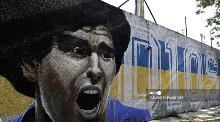 Diego Maradona, mural