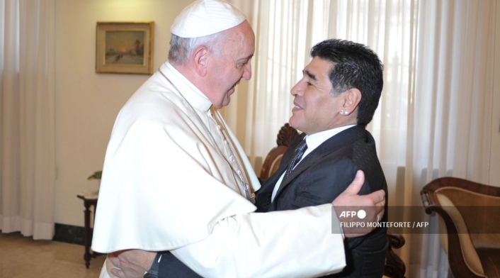 Maradona y Papa