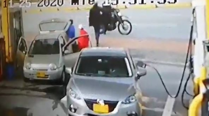 Aterradora modalidad de robo en bombas de gasolina en Bogotá