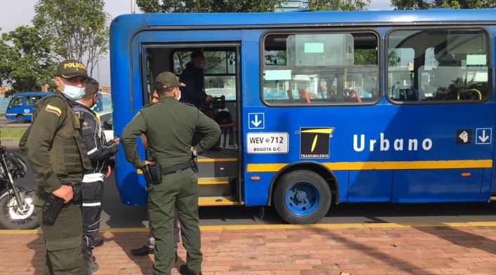 Atraco en bus del Sitp