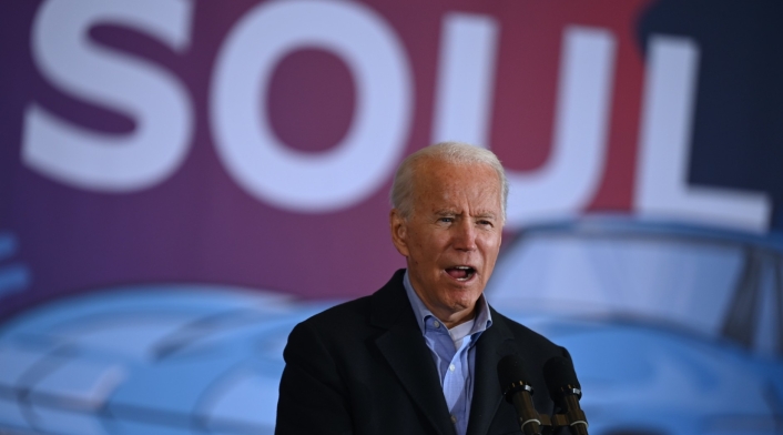 Joe Biden en acto de campaña en Ohio