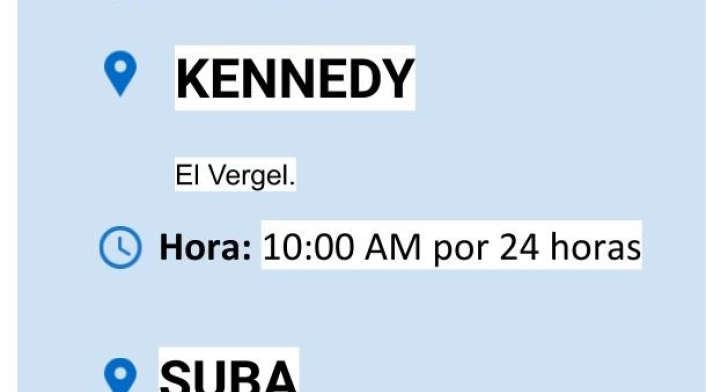 Cortes de agua para el martes 10 de noviembre