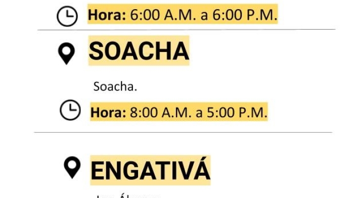 Cortes de luz para el martes 10 de noviembre