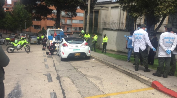 Vehículo que estaría implicado en muerte de un patrullero