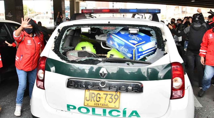 Protestas en Bogotá 21 de noviembre